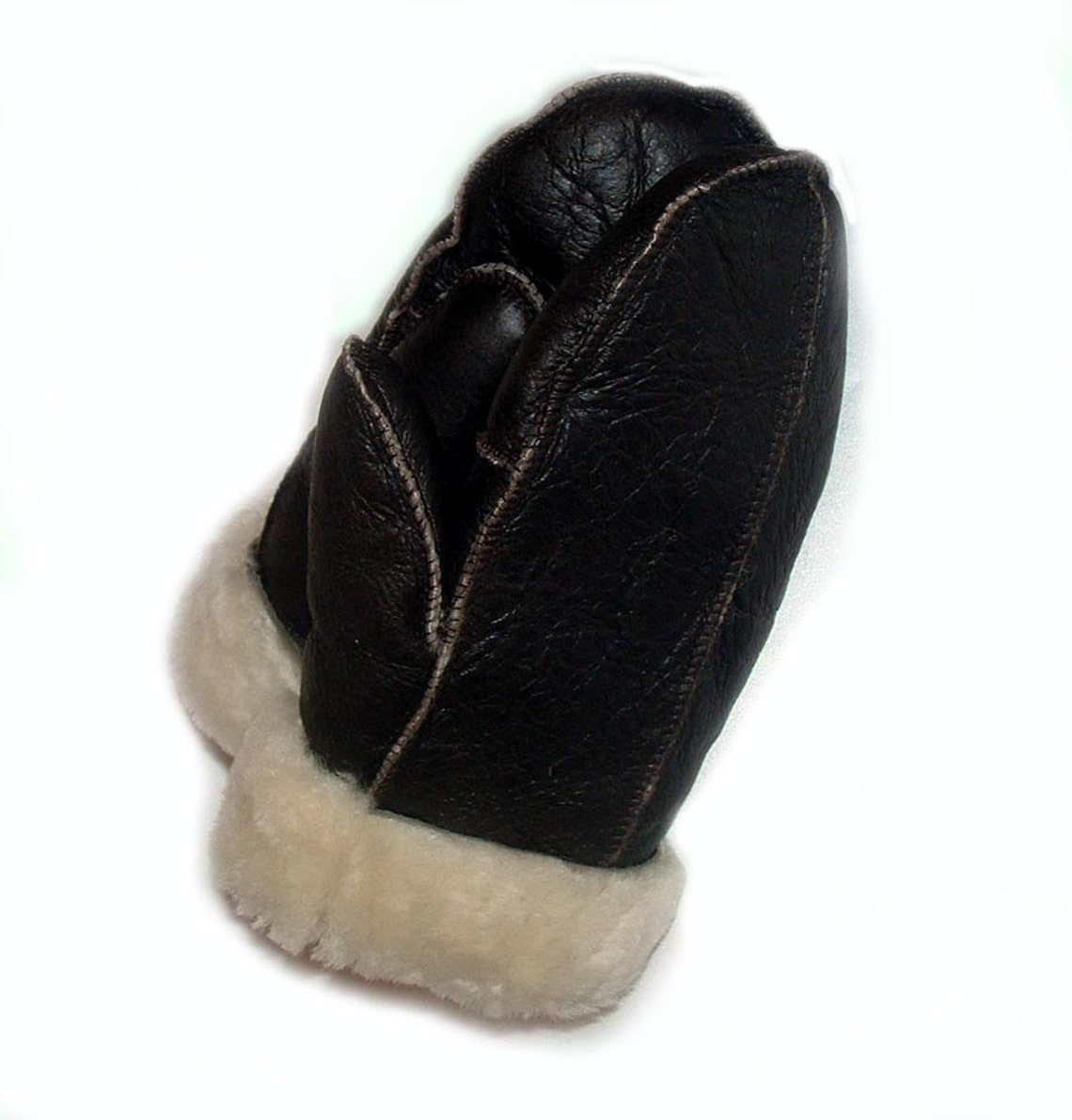 Sheepskin shearling Mittens Etsy