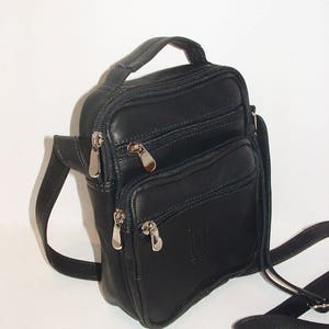 Petit sac à bandoulière en cuir véritable, petit sac en cuir unisexe, sac à main en cuir pour homme, sac à main fait main, organisateur en cuir