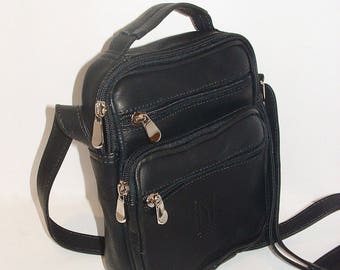 Small Genuine Leather Crossbody Bag, Unisex Small Leather Bag, Men Leather Handbag Satchel, handmade purse, leather organizer
