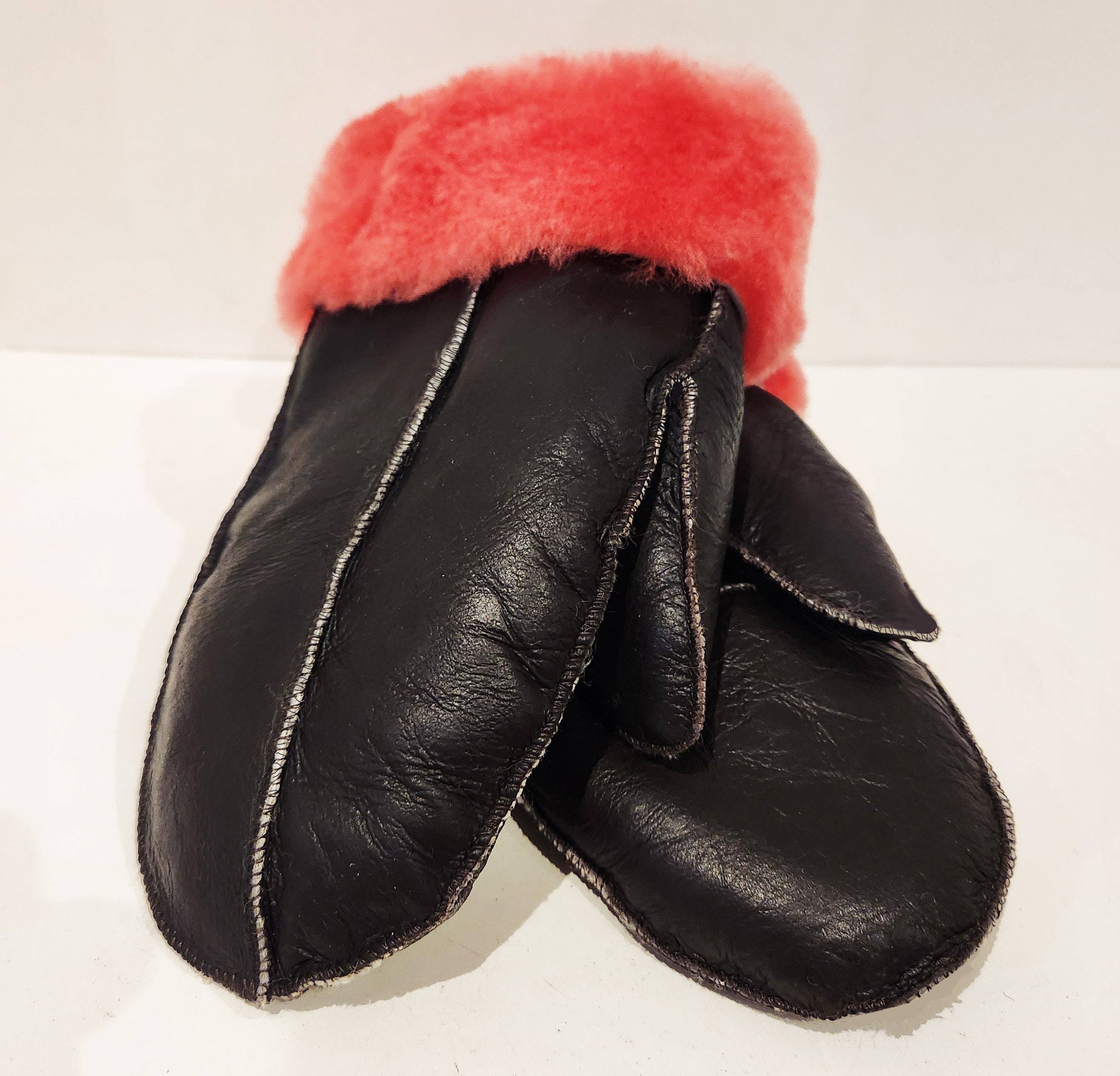 Hestra Women's Sheepskin Mittens - Black - Outsiders Store UK