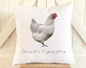 Lavender Orpington Chicken Pillow * Chicken Pillow * Chicken Gift * Backyard Chickens * Chicken Breeds * Chicken Art * Chicken Decor