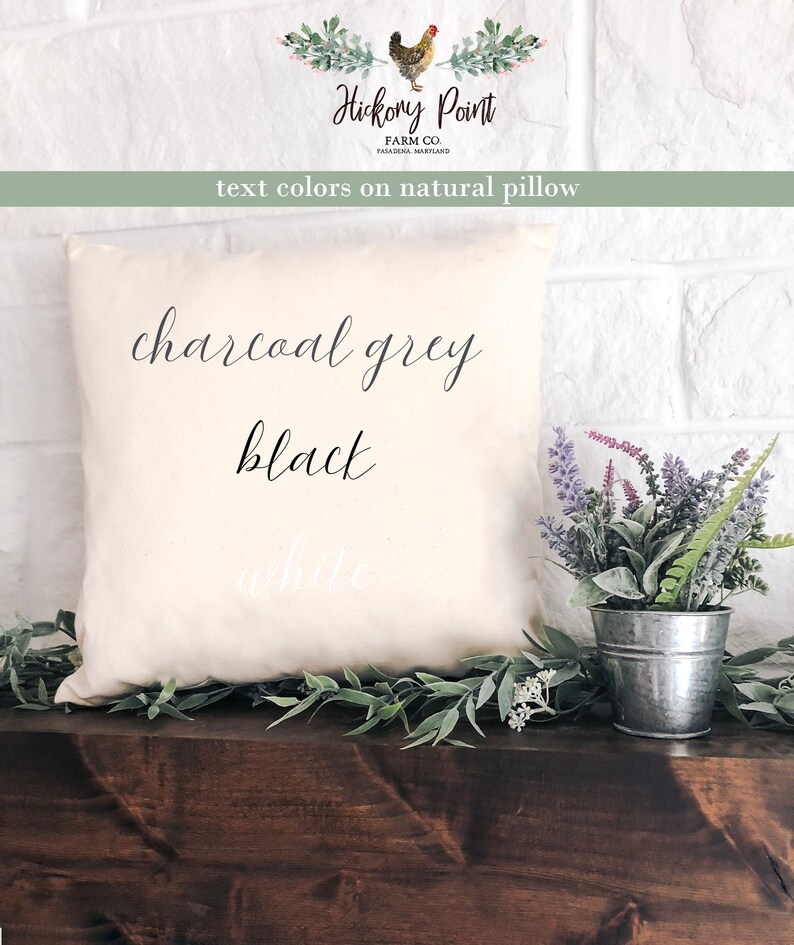 PERSONALIZED Family Name Pillow 17x17 Pillow First Name Etsy