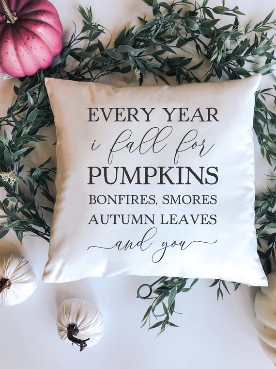 Autumn Checklist Pillow Fall Checklist Decor Pumpkin Decor Etsy
