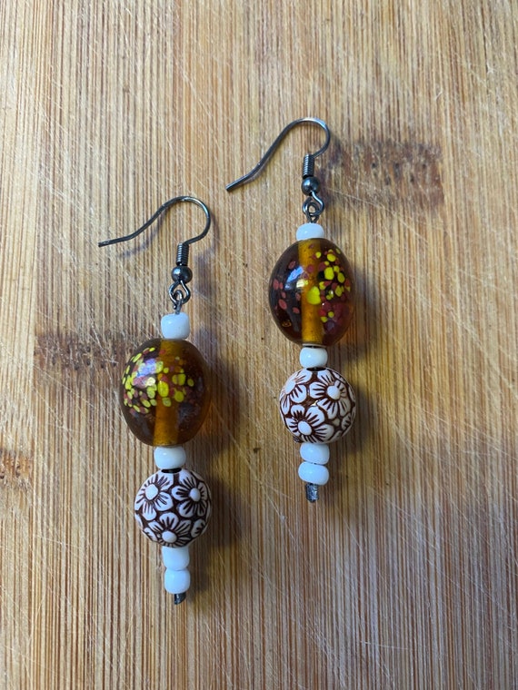 Glass Bead Earrings