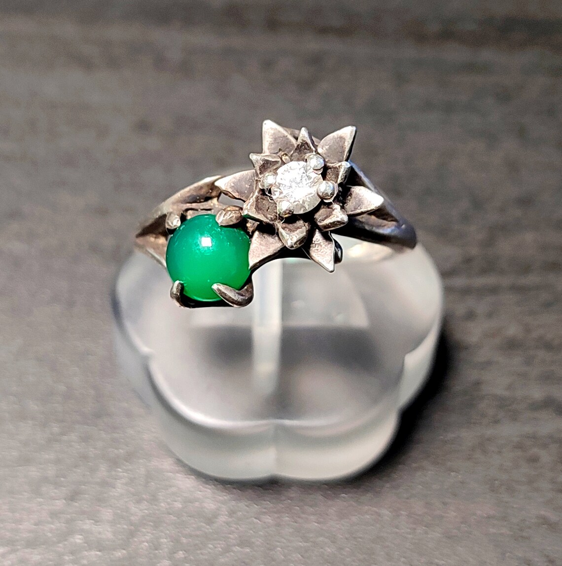 Birth Month Ring. Birth Flower Ring Personalized Birth Month Etsy