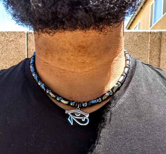 eye of horus mens necklace