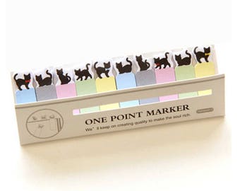 cat sticky notes etsy