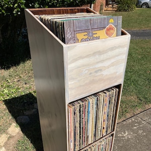 Single Wide Vinyl Record Browser Shelf - Two Colors