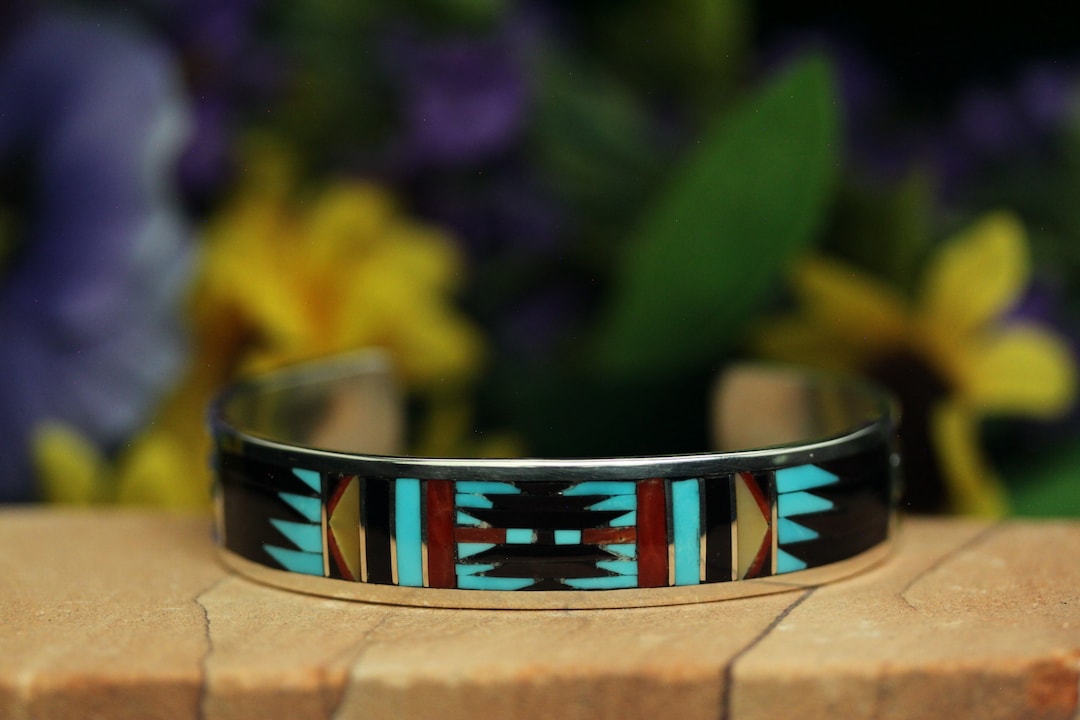 Zuni Charlotte Dishta Inlay Ring - 練馬のインディアン