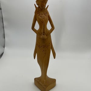 Vintage Hand Carved Balinese Woman