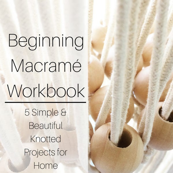 Macrame Patterns Workbook for Beginners | Macrame Book | Macrame Patterns Tutorial | How To Macrame | Macrame DIY | Macrame Wall Hanging