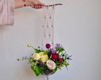 Macrame Pattern Hanging Planter on Driftwood for Beginners | Macrame Pattern Tutorial Hanging Planter | Macrame Wall Hanging Pattern