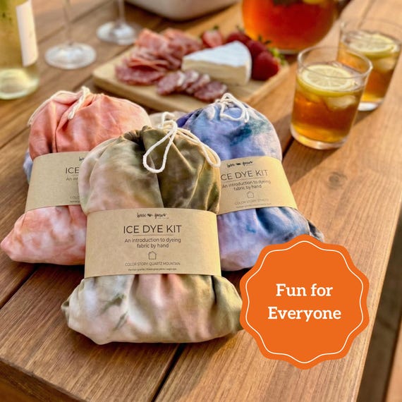 Ice dye kit group activity pack retreat craft ideas girls night favors crafternoon idea party craft kit church group gift family reunion DIY