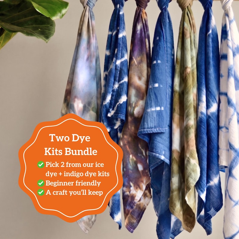 Kit de Artesanato - Kit de Tingimento Manual para Adultos, Kit de Artesanato para Crianças, Kit de Tie-Dye, Kit de Artesanato para Adolescentes, Presentes para Crianças, Kit de Artesanato Fácil - Faça Você Mesmo imagem 2