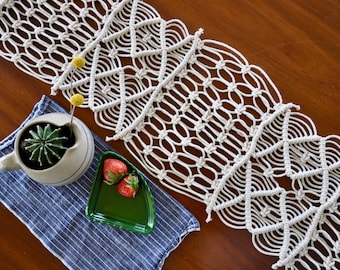 Macrame Table Runner Tutorial Download | Macrame Pattern Download Table Runner Cloth | Macrame DIY | Macrame Wall Hanging