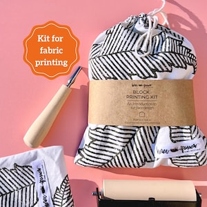Block Printing Kit Beginner Stamp Making Set Printmaking Art Supply Craft Bundle Hobby Gift Creative DIY Project Teen Party Craft Activity