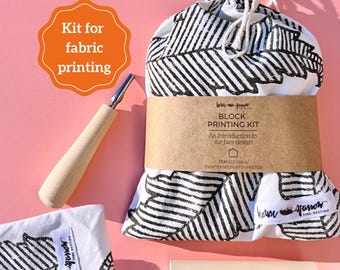 Block Printing Kit Beginner Stamp Making Set Printmaking Art Supply Craft Bundle Hobby Gift Creative DIY Project Teen Party Craft Activity
