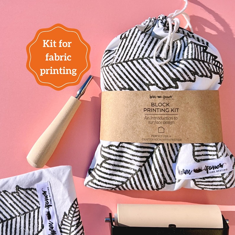 Block Printing Kit Beginner Stamp Making Set Printmaking Art Supply Craft Bundle Hobby Gift Creative DIY Project Teen Party Craft Activity image 1