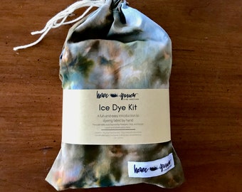 Ice Dye Kit, Waynoka Colorway | Tie Dye Kit, Tye Dye Kit, Tie Dye, Natural Dye Kit, Tie Dye Kits, Ice Dye, Gift for Crafty Friend