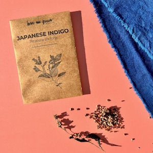 Natural dye plant seeds indigo blue plant dye garden plant dyeing DIY gift for crafter indigo dye project eco-friendly unique gift for her