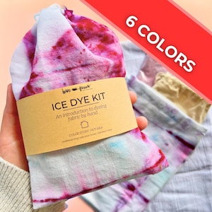 Ice dye kit tie dye kit ice dye DIY kit crafting creative custom gift homeschool craft supplies ice dye kit adults group craft kit for kids