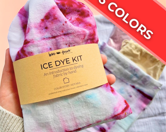 Ice dye kit tie dye kit ice dye DIY kit crafting creative custom gift homeschool craft supplies ice dye kit adults group craft kit for kids