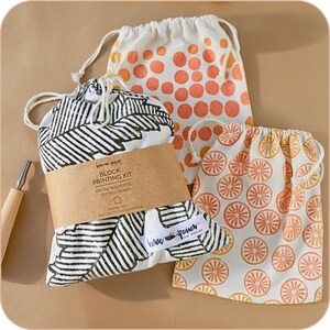 Block Printing Kit Beginner Stamp Making Set Printmaking Art Supply Craft Bundle Hobby Gift Creative DIY Project Teen Party Craft Activity image 3
