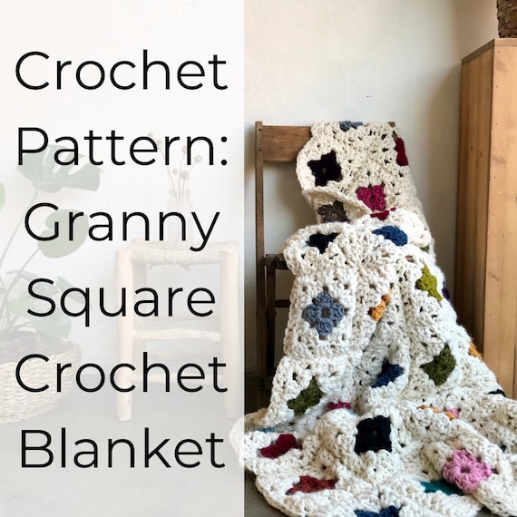 Chunky Granny Square Blanket - Free Crochet Pattern