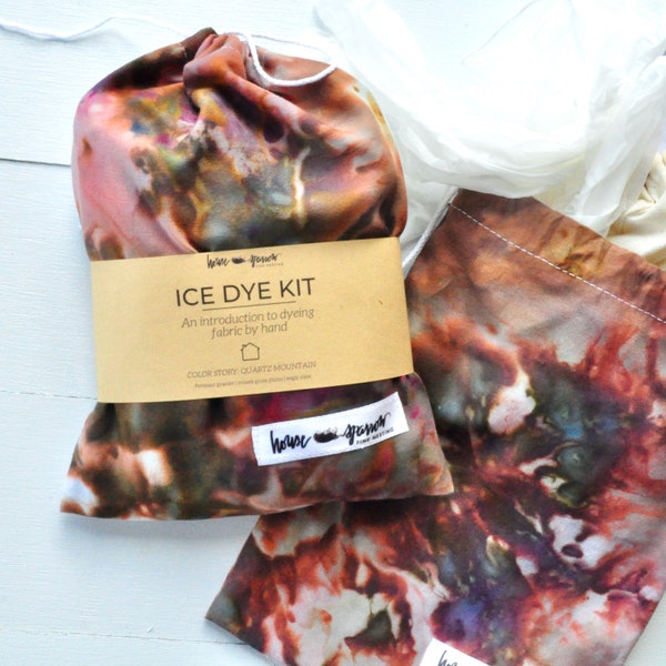 Ice Dye Kit, Quartz Mountain Colorway | Craft Kit, Tie Dye Kit, DIY Kit, Ice Dye, Tye Dye Kit, Natural Tie Dye Kit, Ice Tie Dye Kit