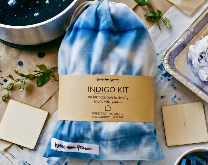 Indigo dye kit for beginner tie dye craft kit for adults DIY wedding decorations bridal party tshirts tie dye bridal robes shower activity
