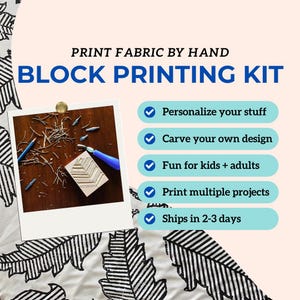 Creative Art Bundle Block Printing Starter Set Complete Beginner Package Stamp Making Kit Wooden Handle Tools Black Ink Rubber Brayer Storage Bag Perfect Teen Project Activity Essential Artist Collection Handmade Craft Supply Set