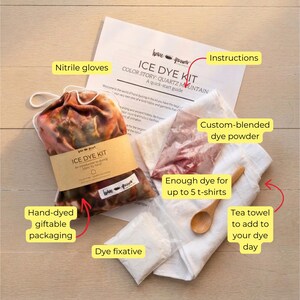 Ice dye kit group activity pack retreat craft ideas girls night favors crafternoon idea party craft kit church group gift family reunion DIY image 4