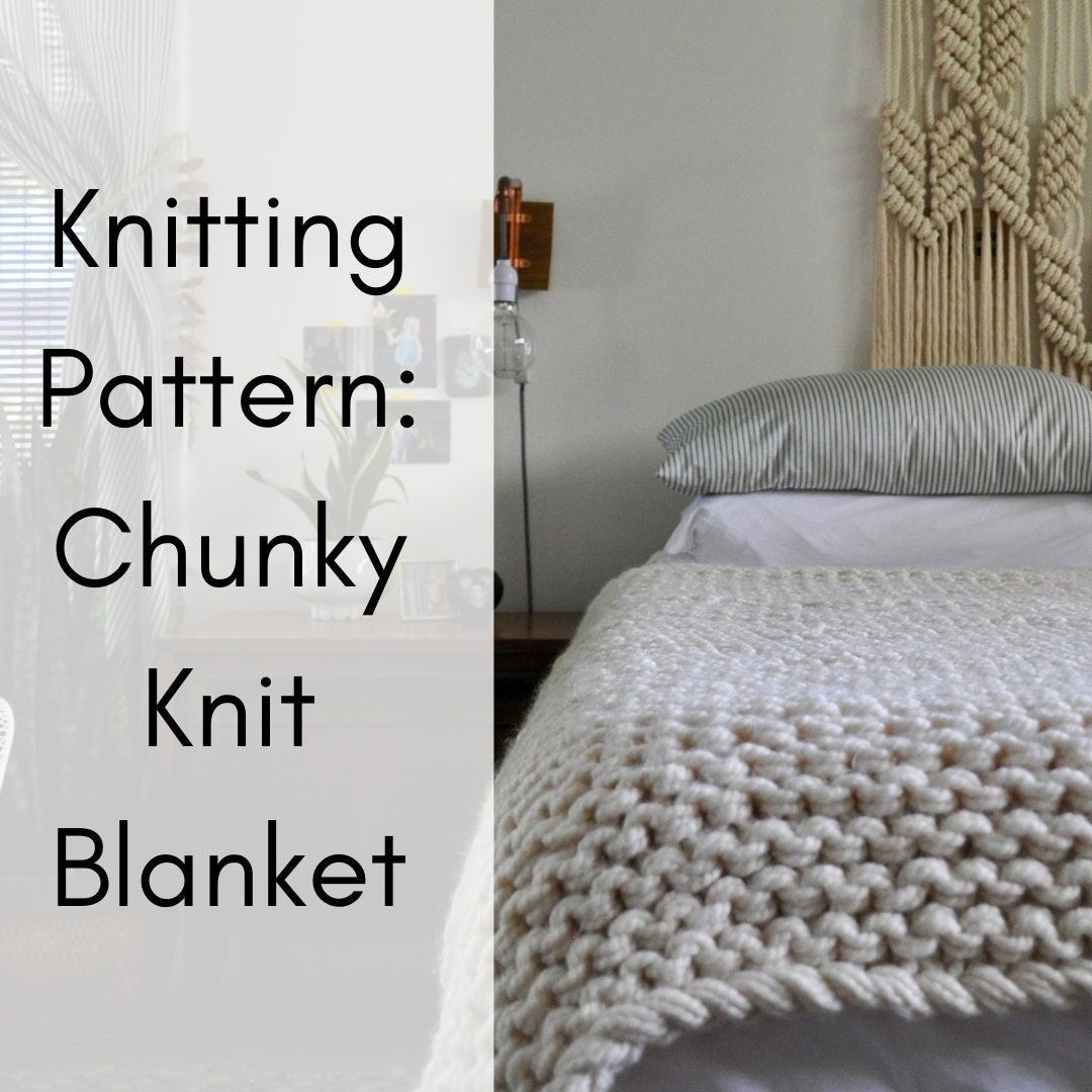 Easy Chunky Knit Blanket For Beginners 