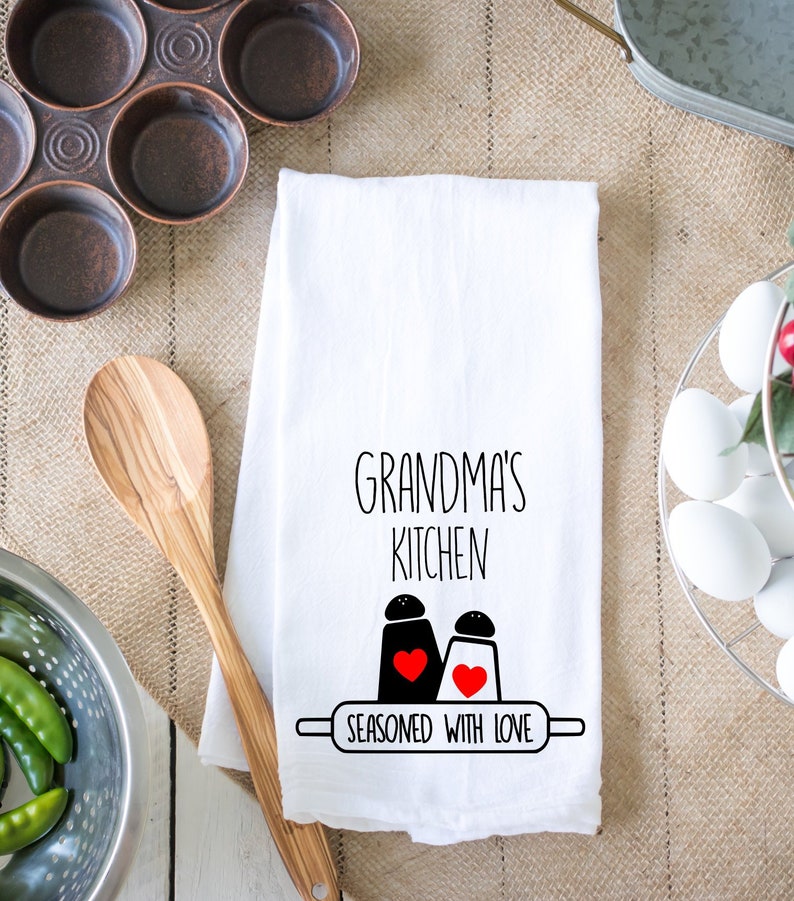 Grandmas Kitchen Seasoned With Love Grandma Kitchen Gift Etsy