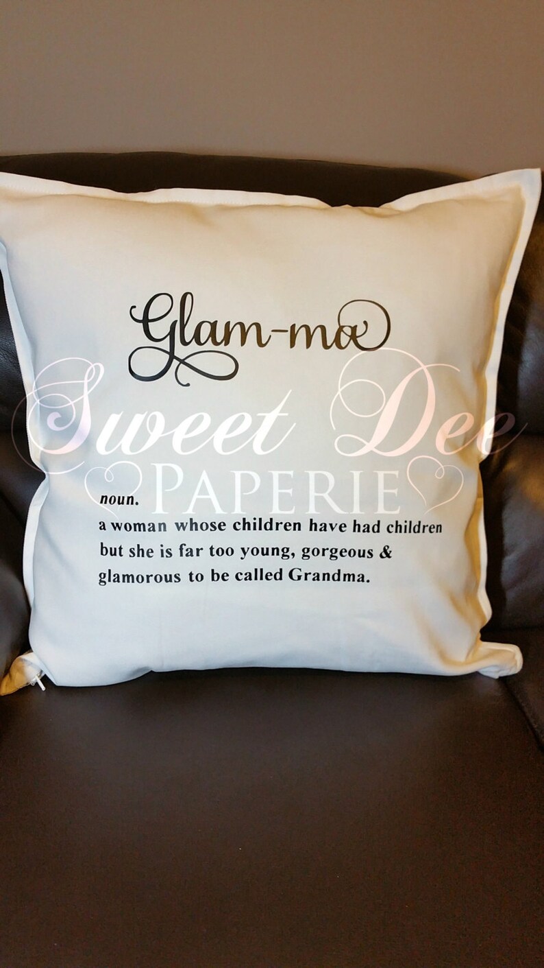 Glamma Pillow GlamMa Grandma Pillow Glamma Gift Etsy