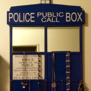 Tardis Inspired Jewelry Hanger