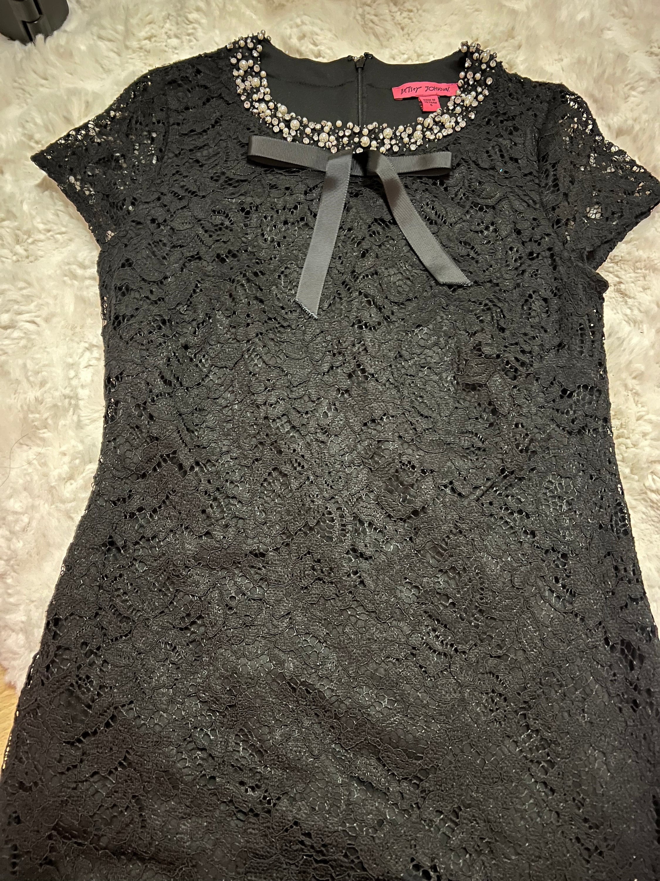 Betsey Johnson Black Lace Dress - Etsy