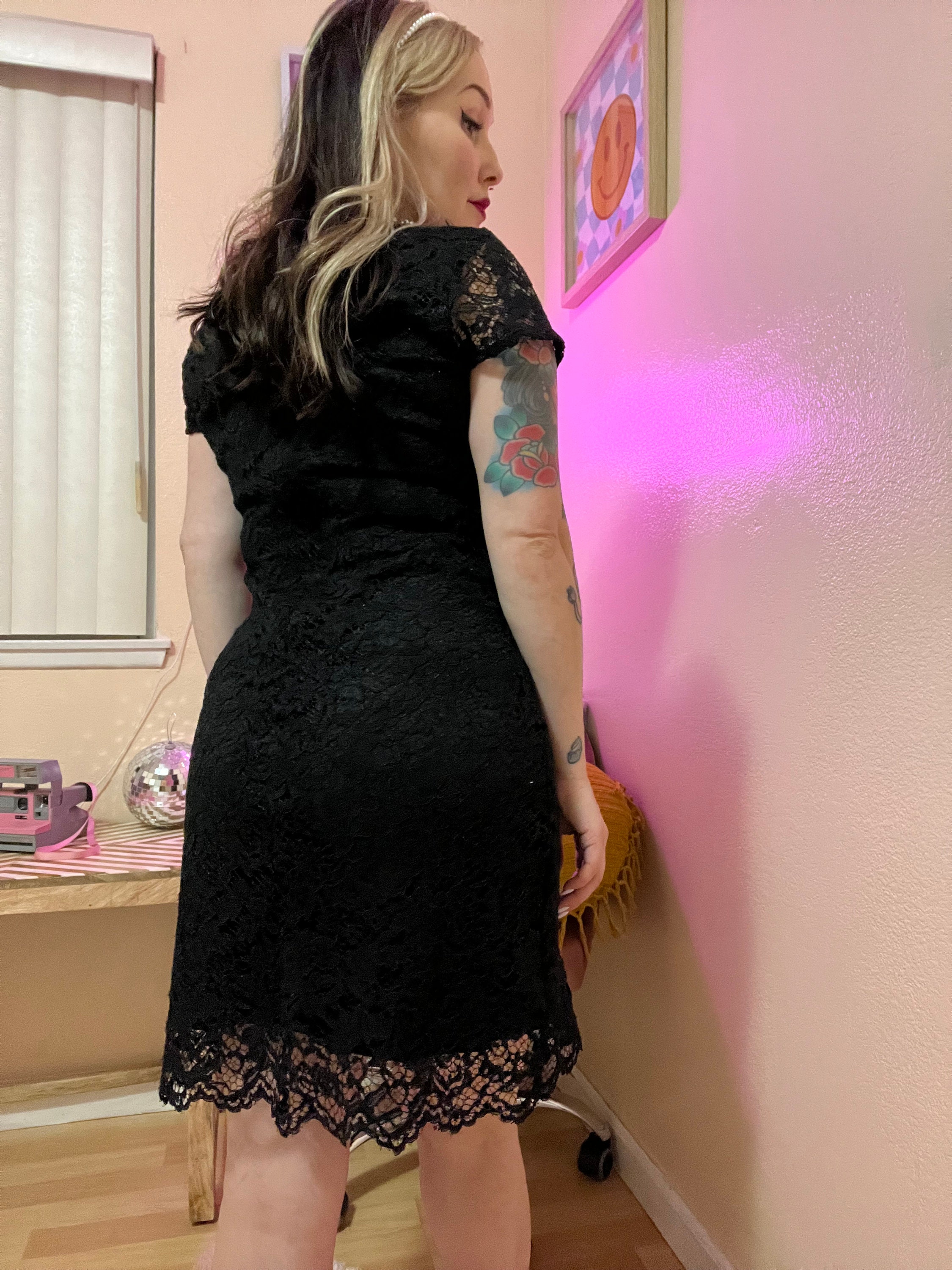Betsey Johnson Black Lace Dress - Etsy Betsey Johnson Black Lace Dress - Etsy