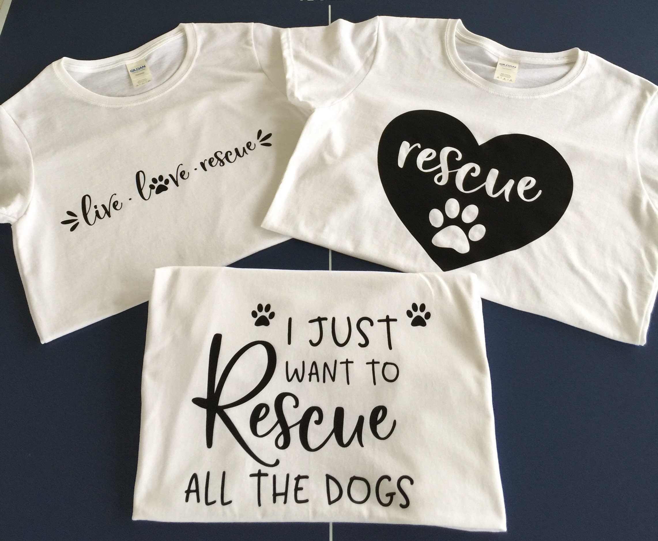 Tee shirt animal rescue shirts SVG womens tee shirts tee Etsy