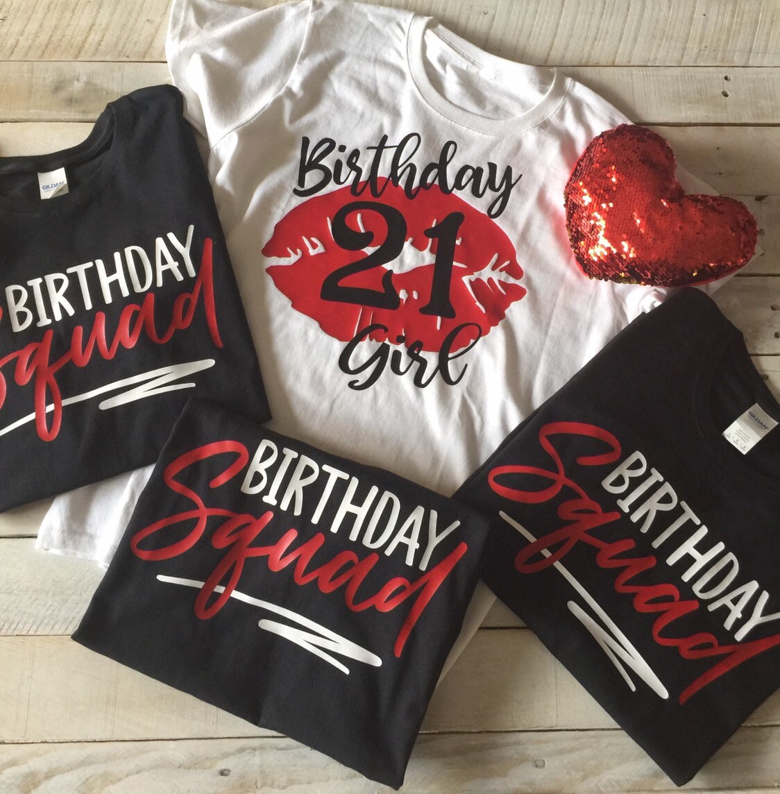 21st birthday squad shirts