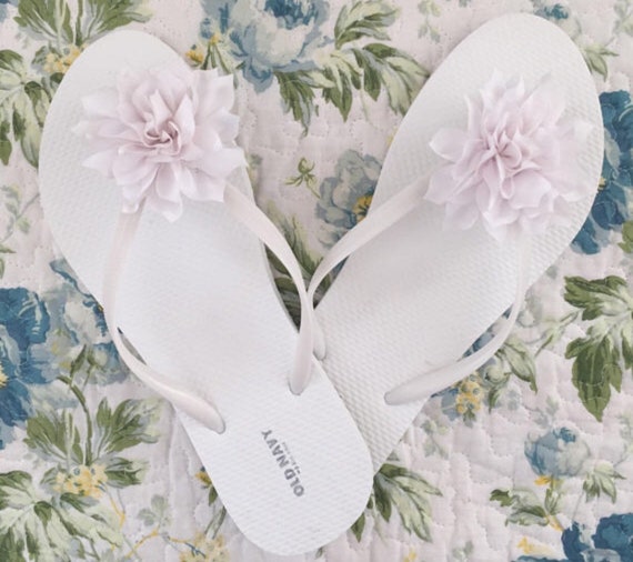 Bridal Flip Flops Beach Wedding Flip Flops Bridesmaids Cute Etsy