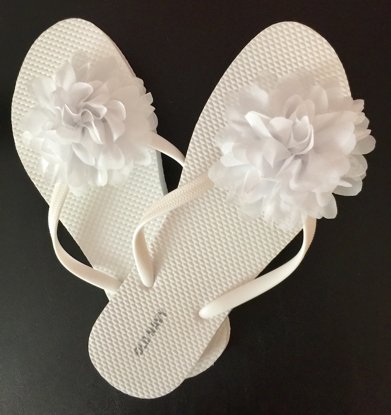 Flip Flops Flip Flops Wedding Beach Sandals Bridal Flip Etsy