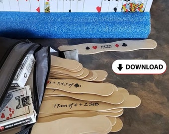 Juego de cartas DIY: Sticks - Juego familiar estilo rummy (archivo PDF)