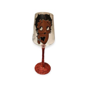 Betty Boop Wine Glass
