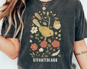 STFUATTDLAGG Smut Reader Shirt: Comfort Colors Cottagecore Tee