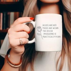 Smut Readers Mug, Smut Mug, Funny Reading Mug, Roses are Red Mug, Spicy Book Mug, Smut Reader Gift, Spicy Reader Gift, Funny Gift for Her
