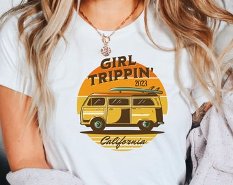 Customizable Girls Trip T-Shirt: California Road Trip Gift