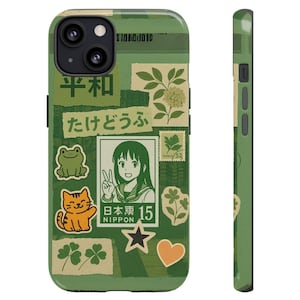 Kawaii Japanese Aesthetic Collage Phone Case, Cute Moodboard Phone Cover, iPhone 13, 12, 11 Pro, Gift for Anime Lovers, Japancore Aesthetic