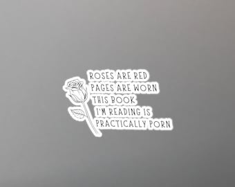 Smut Reader Sticker: Funny Spicy Bookish Gift