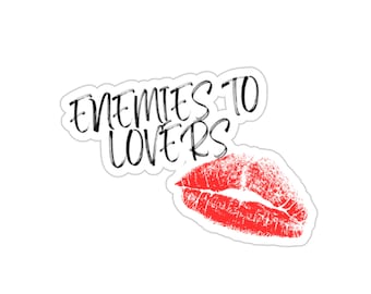 Enemies to Lovers Vinyl Sticker: Dark Romance Bookish Merch